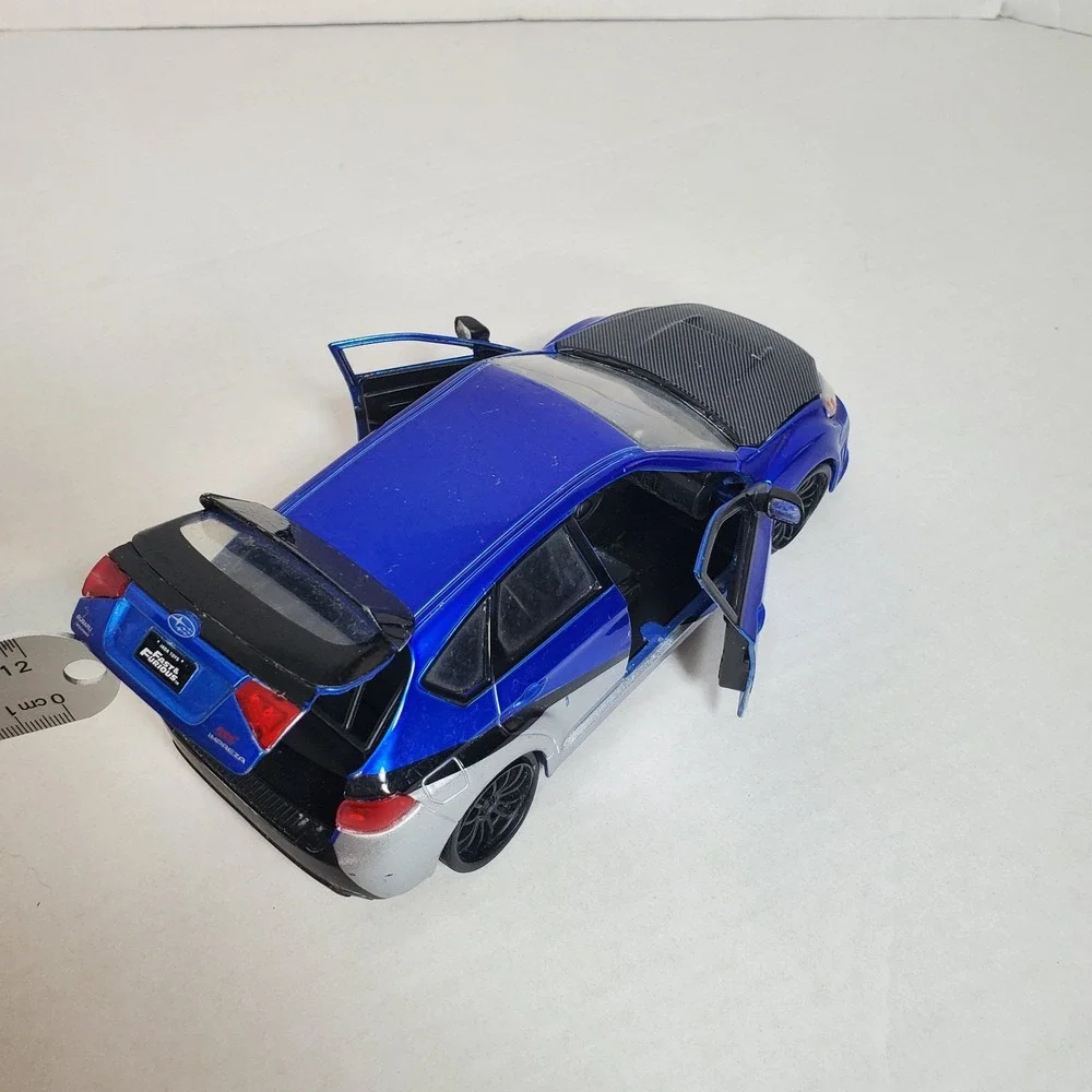 Joda Toys 1:24 Scale 2012 Subaru Impreza‎ WRX STI Blue Silver Die-Cast Model Car